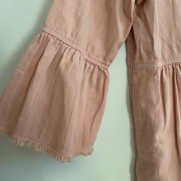 Anthropologie Holding Horses Pink Ombré Lillibet Denim Dress - Picture 6 of 10